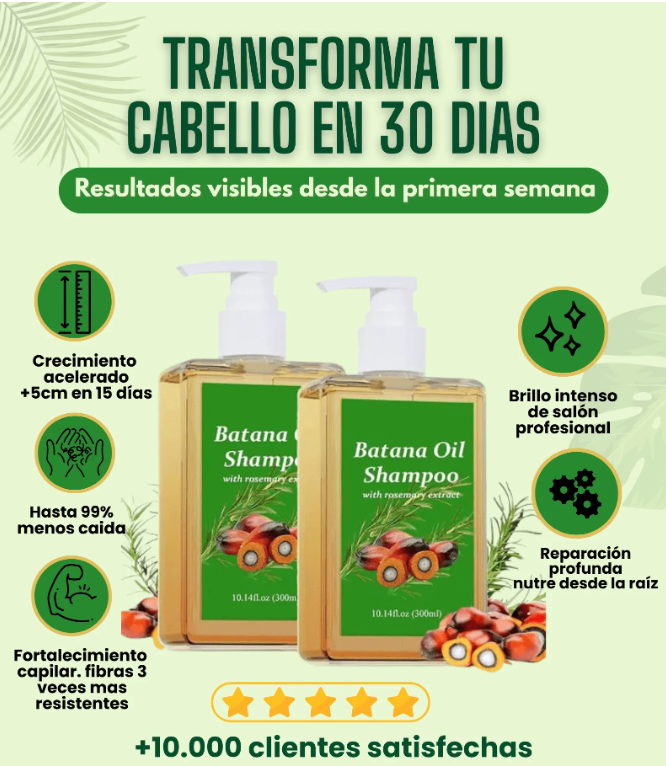 Shampoo de Batana – Reparación Profunda y Crecimiento Acelerado