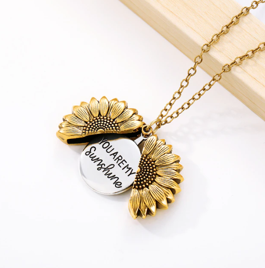 Collar Girasol Sunshine + Caja De Regalo