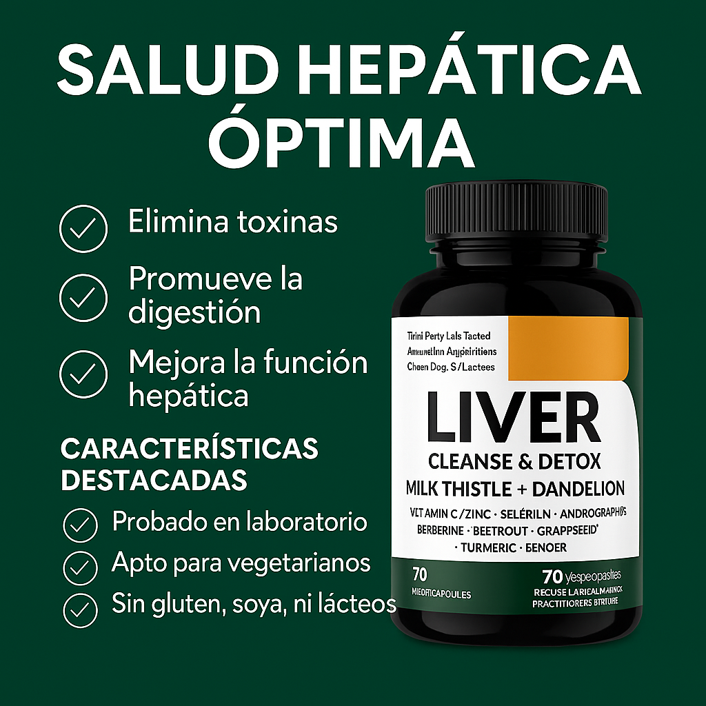 Liver Cleanse Detox X70 Capsulas