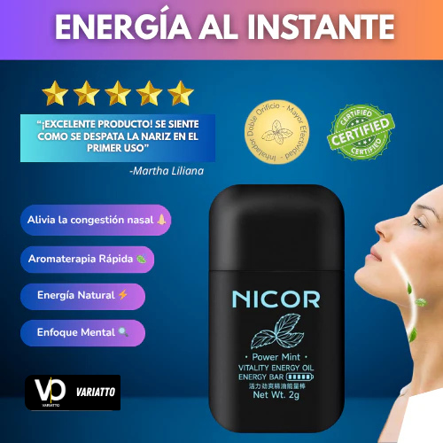 Nicor - Inhalador Nasal Que Mejora La Respiración