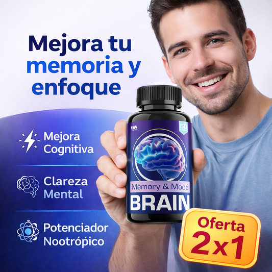 Brain Memory - Suplemento para la memoria Y concentracion