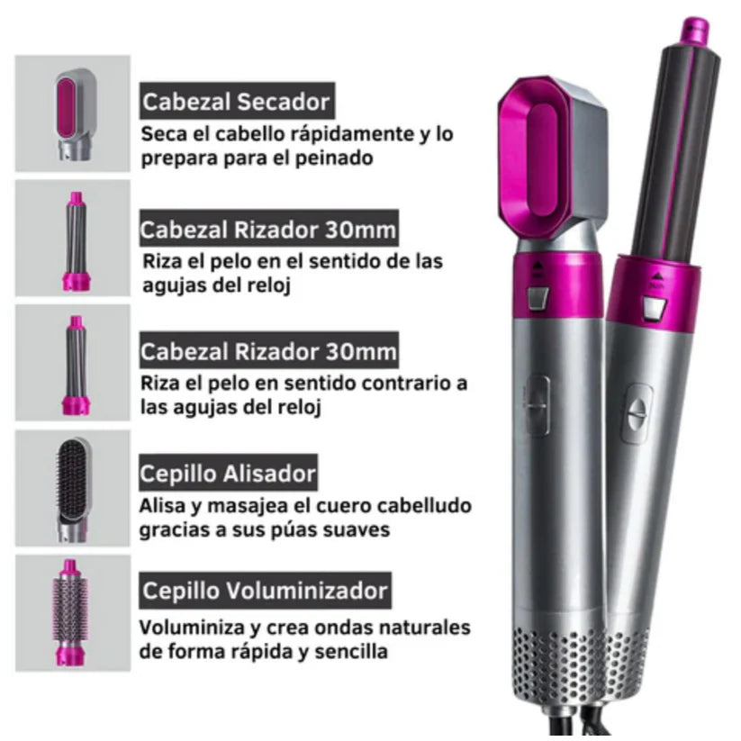 Cepillo Secador Eléctrico 5 en 1