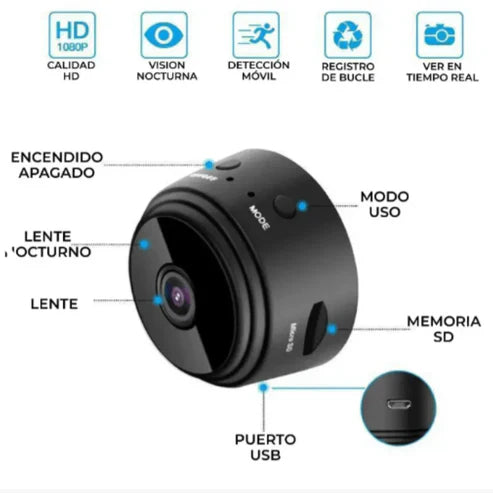 Cámara De Seguridad Espía Mini A9