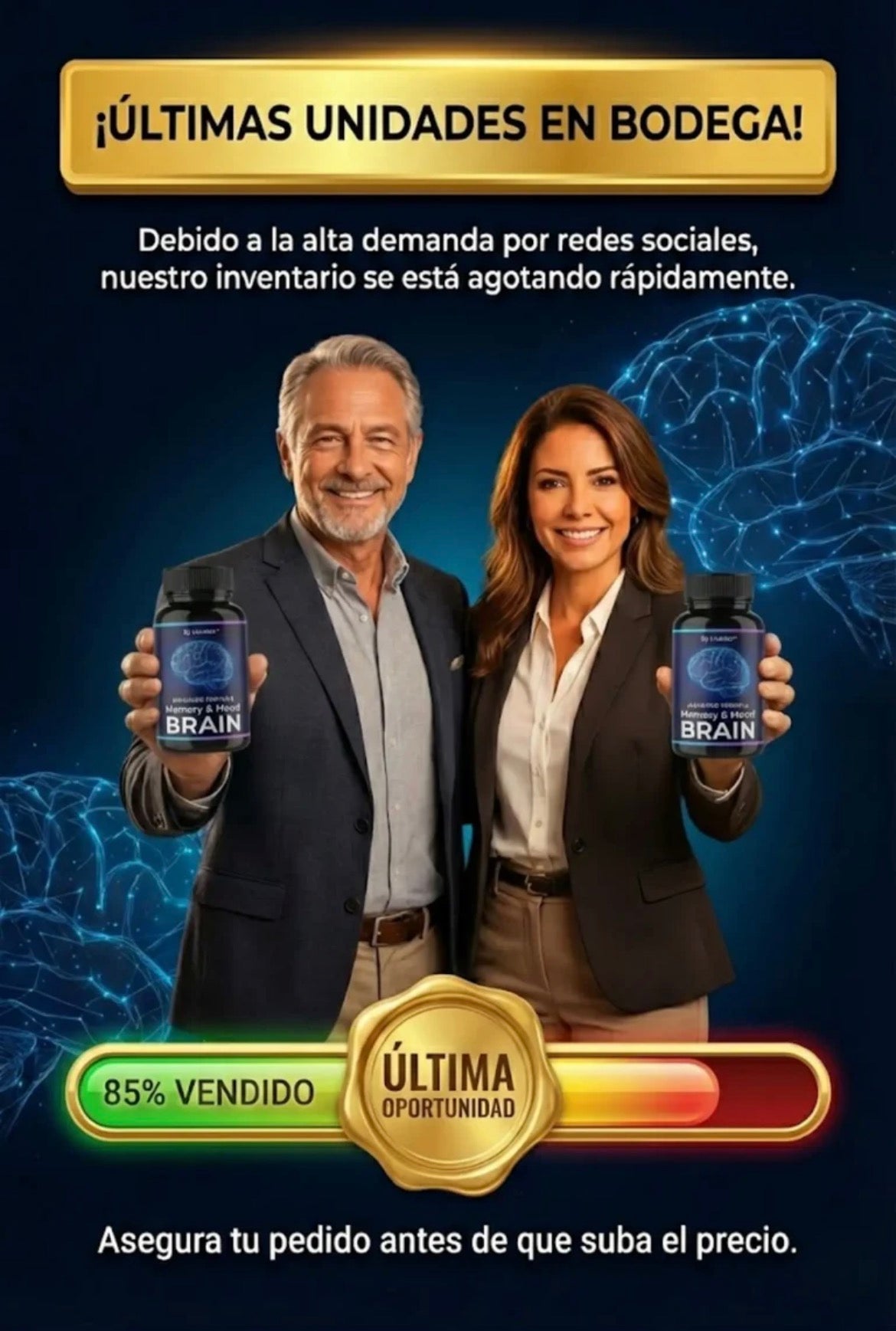 Brain Memory - Suplemento para la memoria Y concentracion